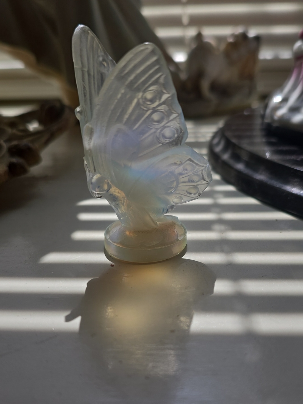 Vintage Sabino France Glass Opened Wing Butterfly